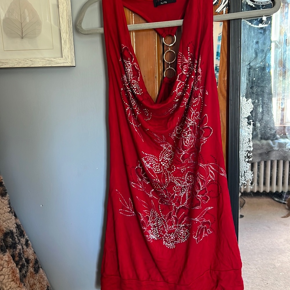 Candy Couture red early 2000’s tank